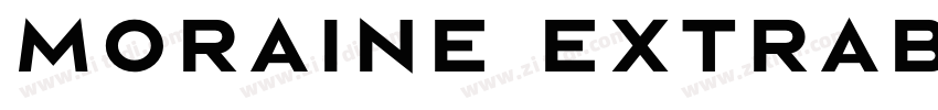 Moraine ExtraBold字体转换